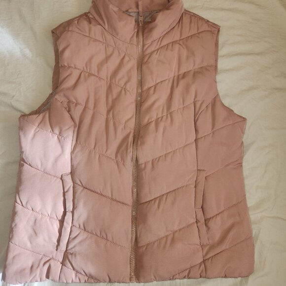 Aeropostale Jackets & Blazers - Aeropostale Carnation Pink Quilted Puffer Vest Zip Up Size XL
